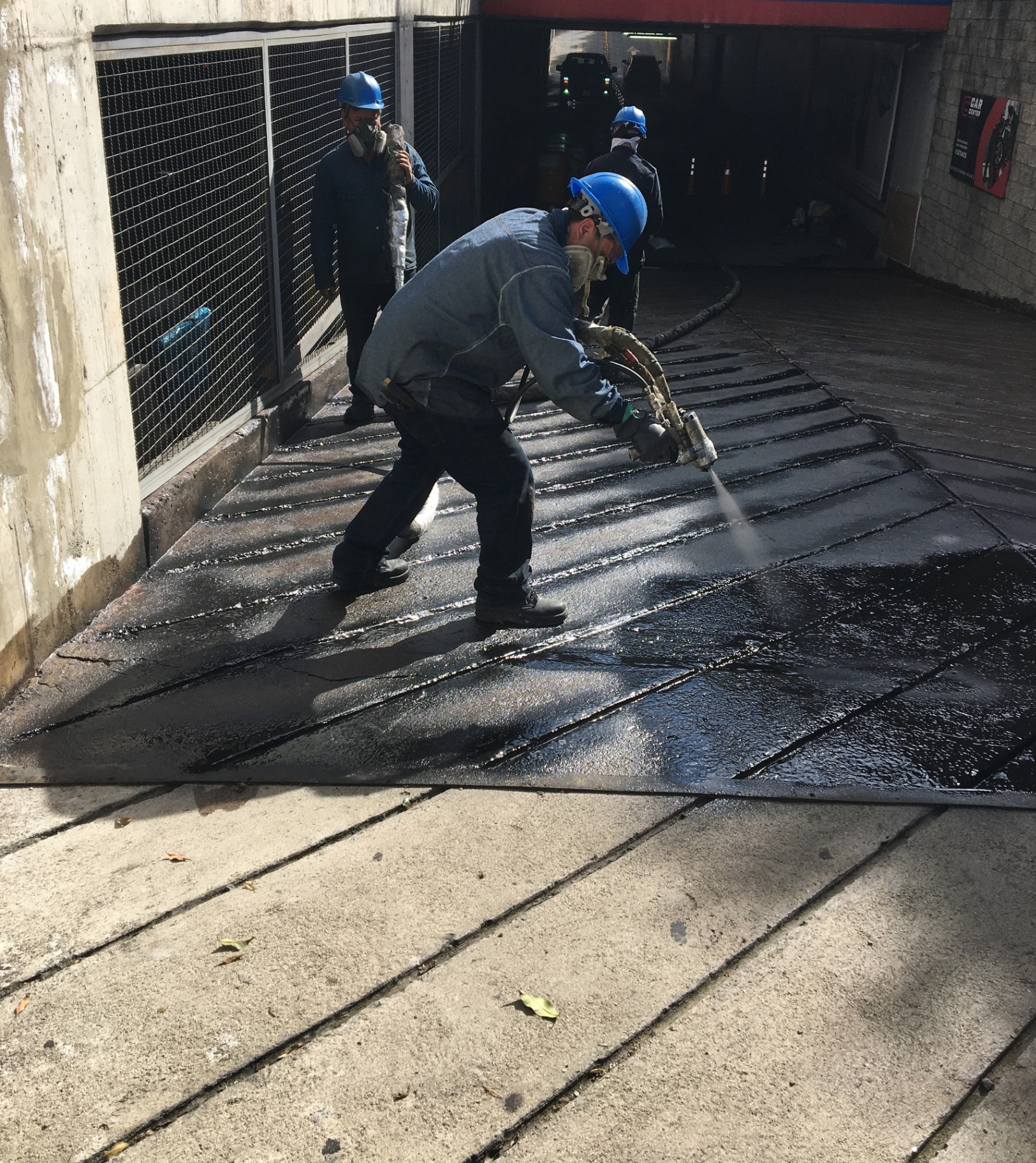 Impermeabilización con poliurea en caliente